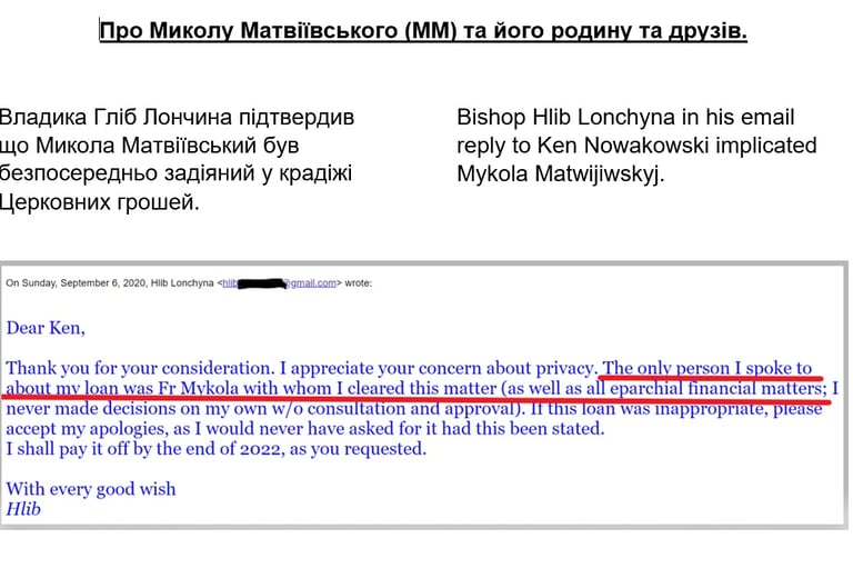 #MykolaMatwijiwskyj #HlibLonchyna  #KennethNowakowski #UGCC #Nowakowski #Matwijiwskyj 