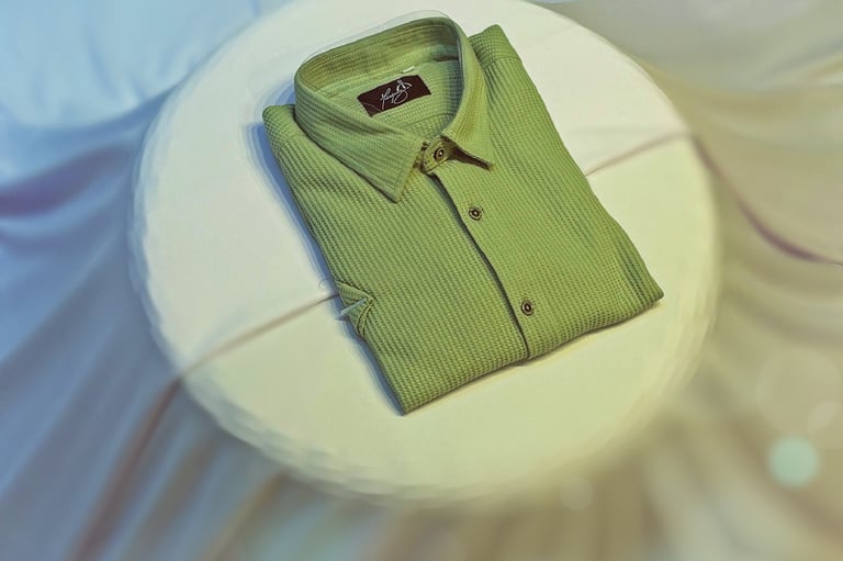 camisa verde casual/formal