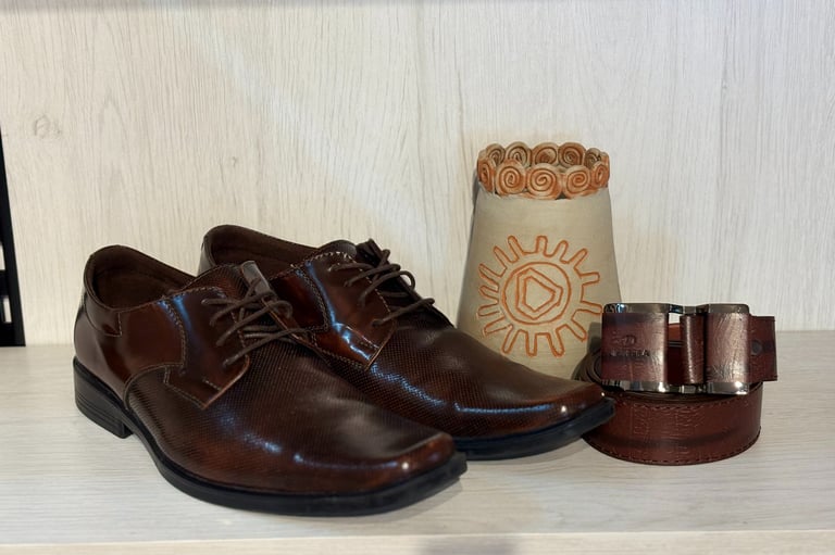 Zapatos cafes para hombre