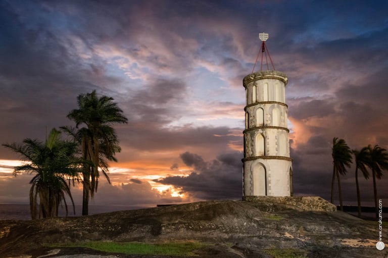 Ancien sémaphore - Pointe des Roches, Kourou