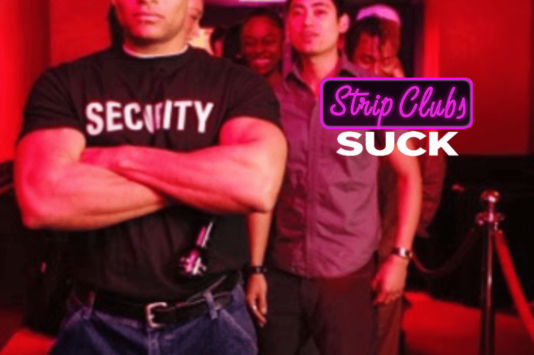 entrance to strip club