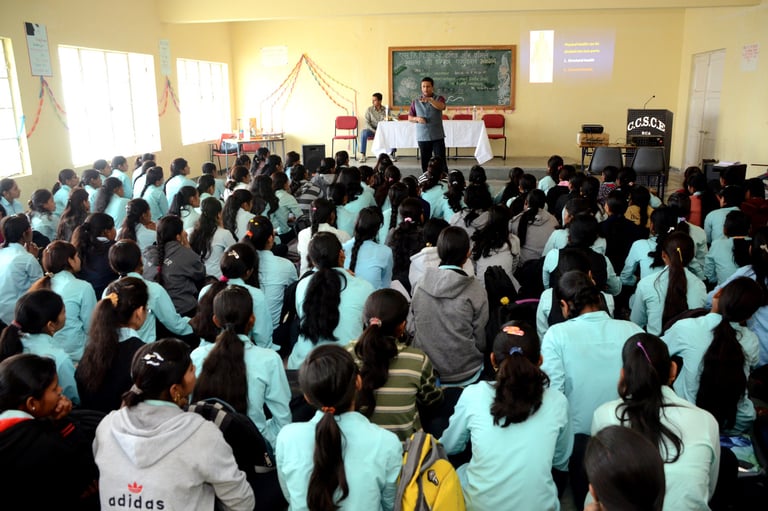 Health project for girl students