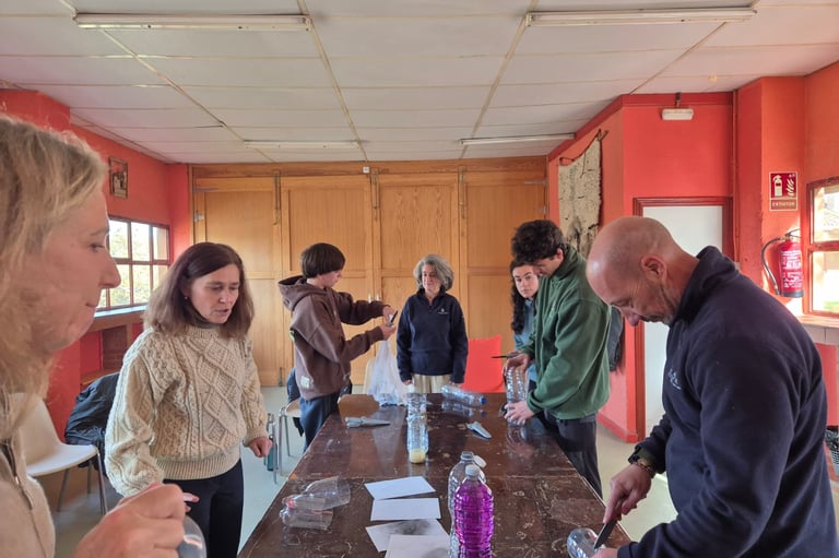 Taller del agua, haciendo filtros con botellas 1