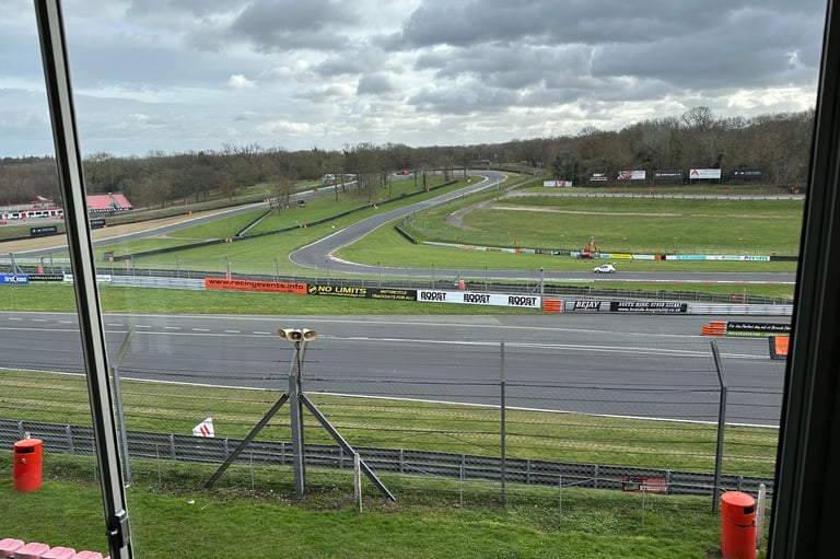 Hospitality Box view of Brands Hatch Indy circuit