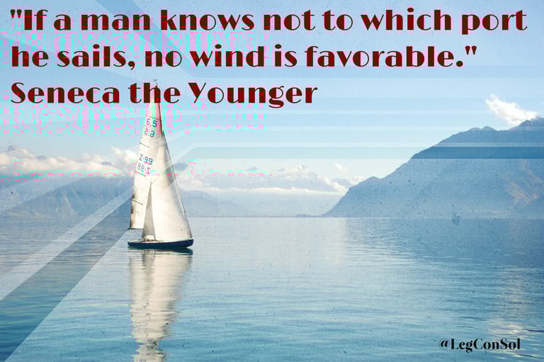 If a man knows not to which port he sails, no wind is favorable. Seneca the Younger