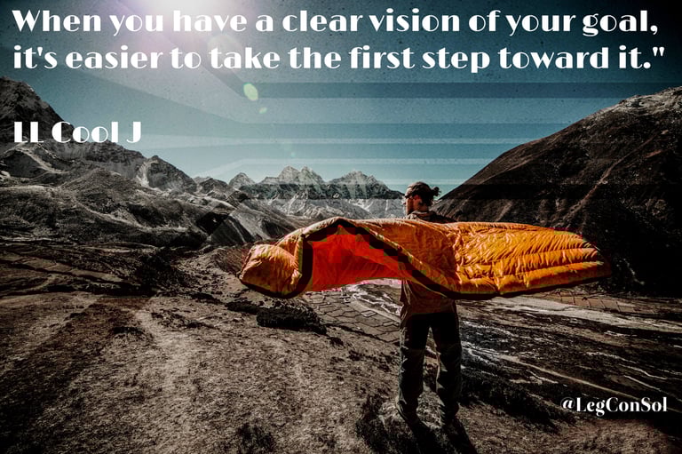 When you have a clear vision of your goal, it's easier to take the first step toward it. LL Cool J