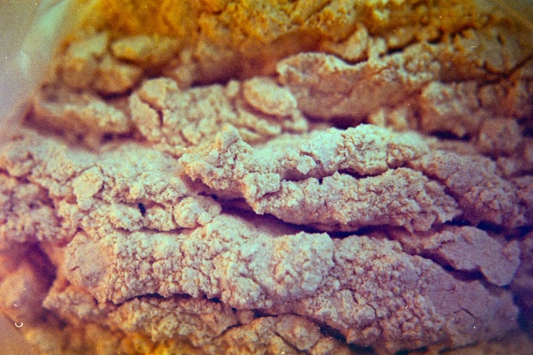 fotografia analogica de textura de alimento