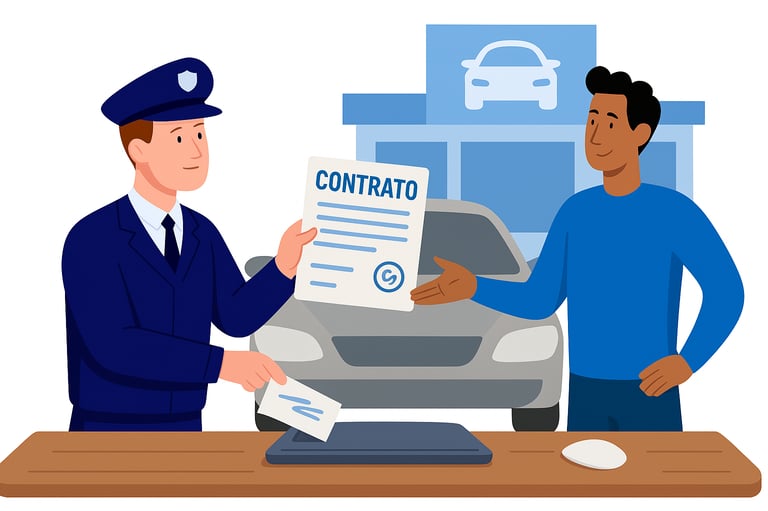Contrato de compra e venda digital para revendas de veículos com segurança e praticidade