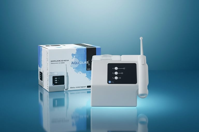 Limpiar su aparato ortodóntico: irrigador dental premium con Ozono Aquolab hygiene-precision.com