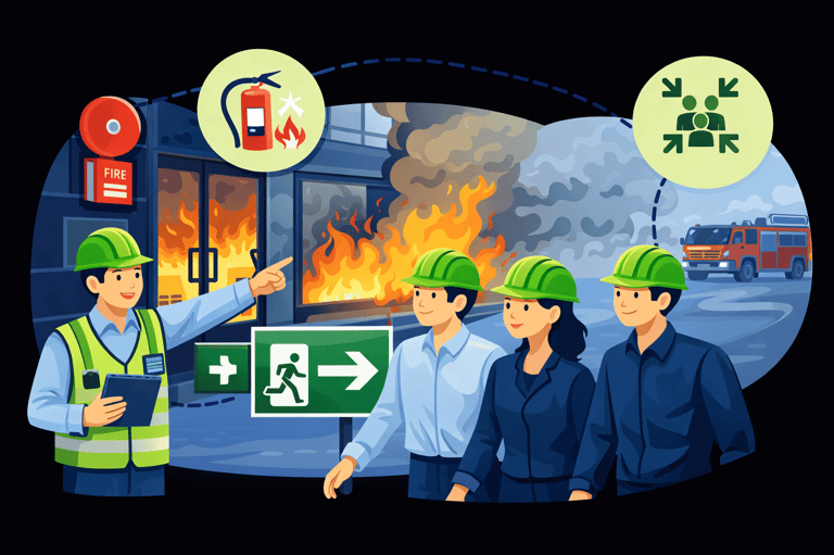 Exercice d'évacuation