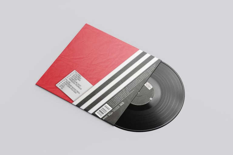 Vinyl album back cover