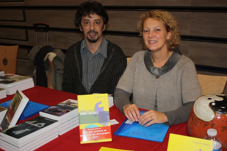 Sophie Stern, écrivaine, Pascal Arnaud, éditeur, dédicace, Finaliste prix littéraire