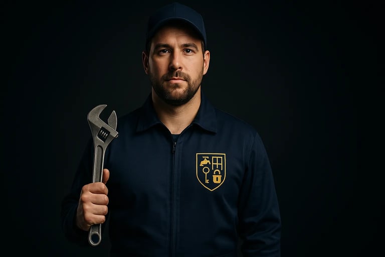 plombier une clefs a molette en main