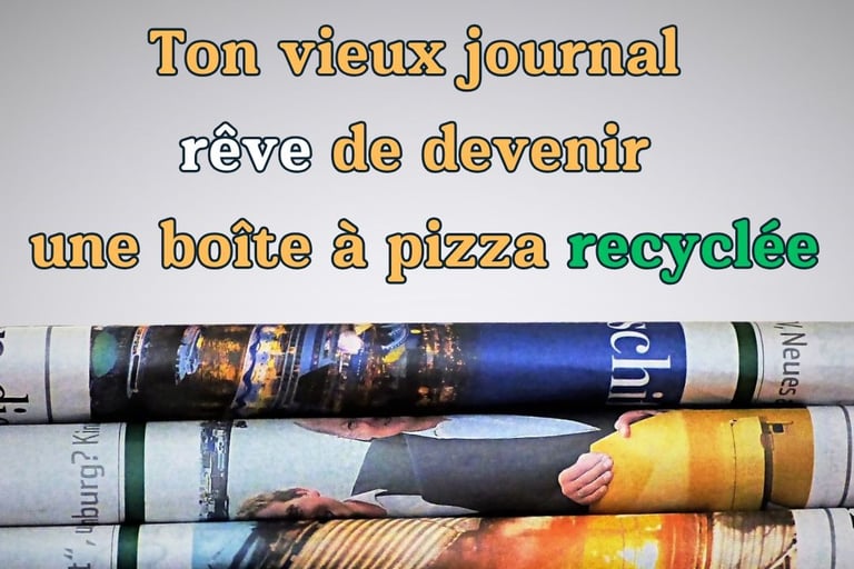 slogan drole affiche de tri selectif de papier