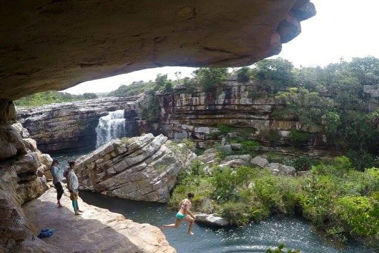 Strandlooper Falls seen from Baboon Cave