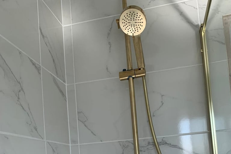 new shower fitted at home in droitwich