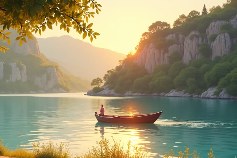 a boat in the Dalyan channel