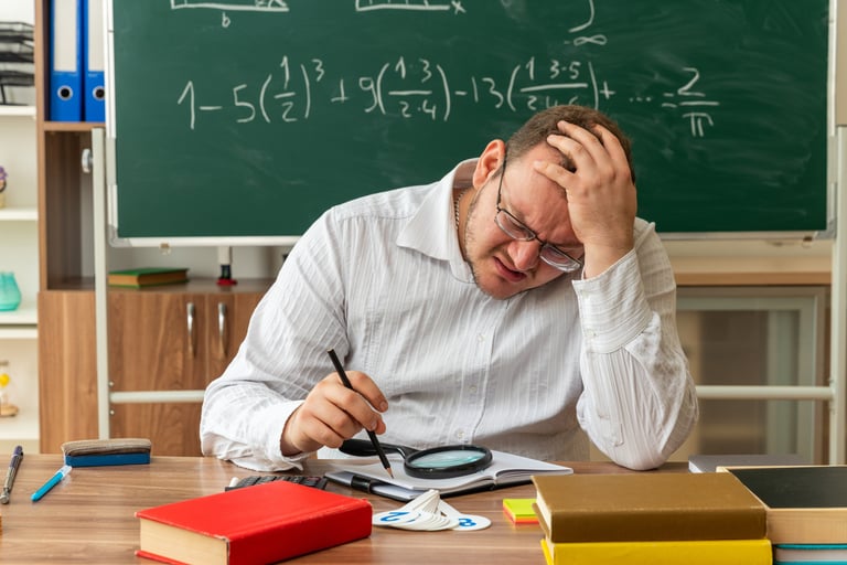 Stressed-teacher