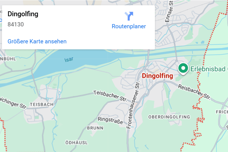 Karte von Dingolfing