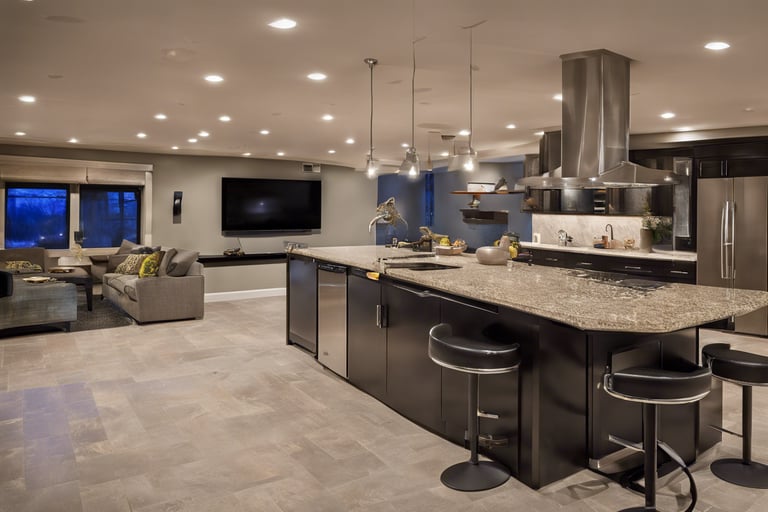 an open concept complete Toronto renovation.