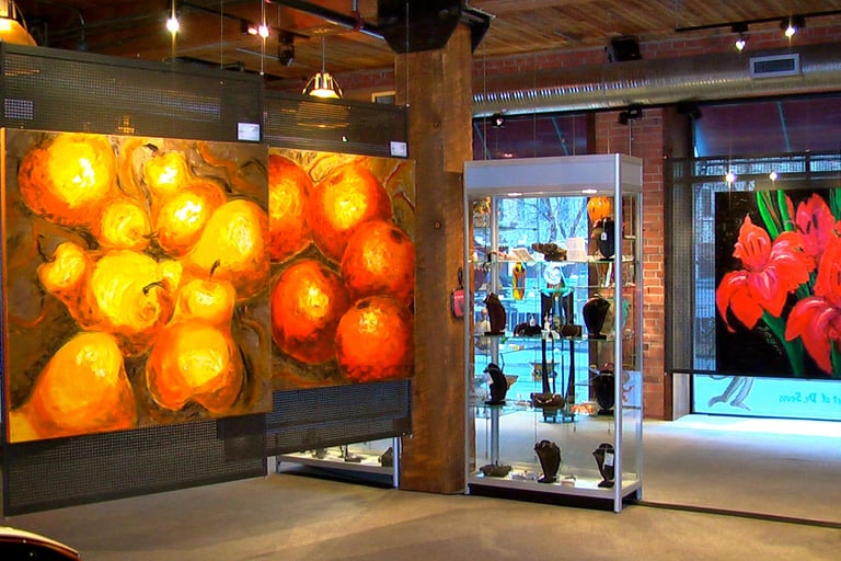 Still life fruits by Sandra Forzani at Artist of the World Gallery in Calgary Alberta