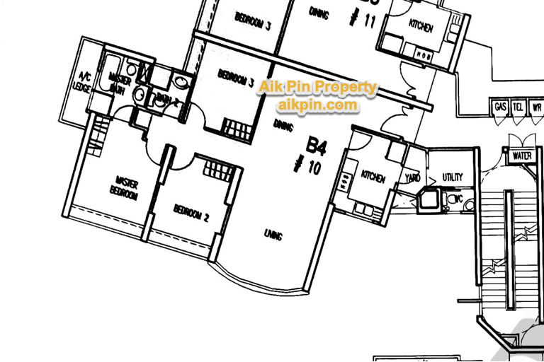 For Sale - Queens 3 Bedrooms Floor Plan