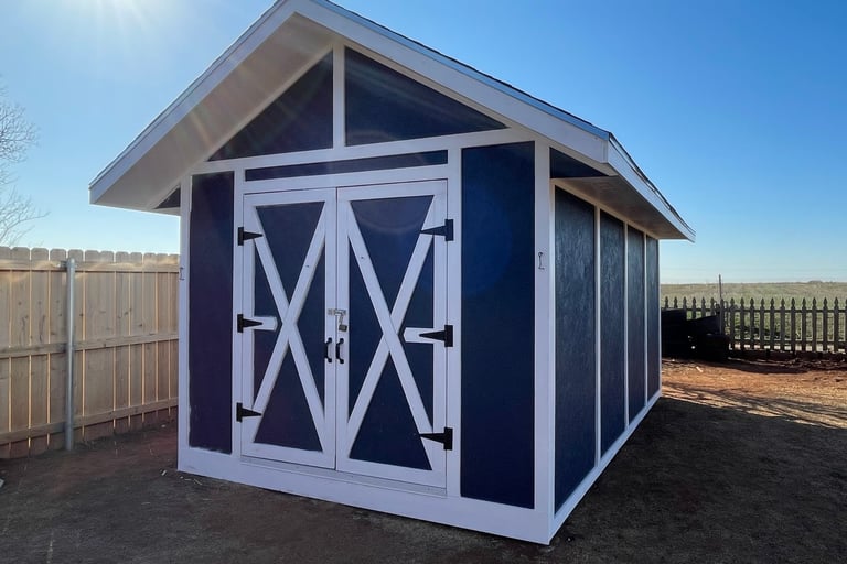custom built shed