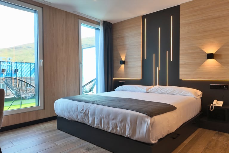 Habitación doble superior del Hotel Focus en el Pas de la Casa, Andorra. En los Pirineos