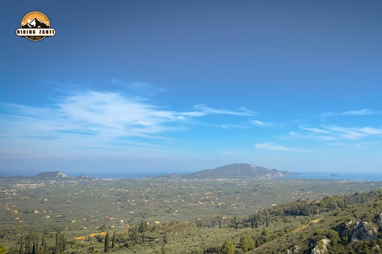 Hiking Zante - View on the way up to Kilomenos