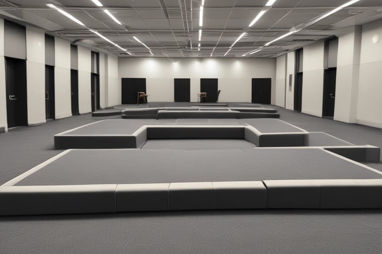 A group of people standing in front of a large aquarium