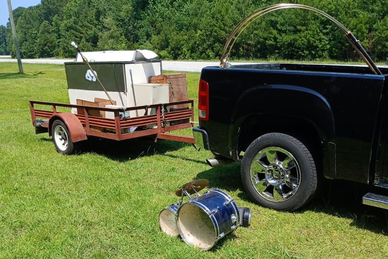 Junk removal job- trailer load