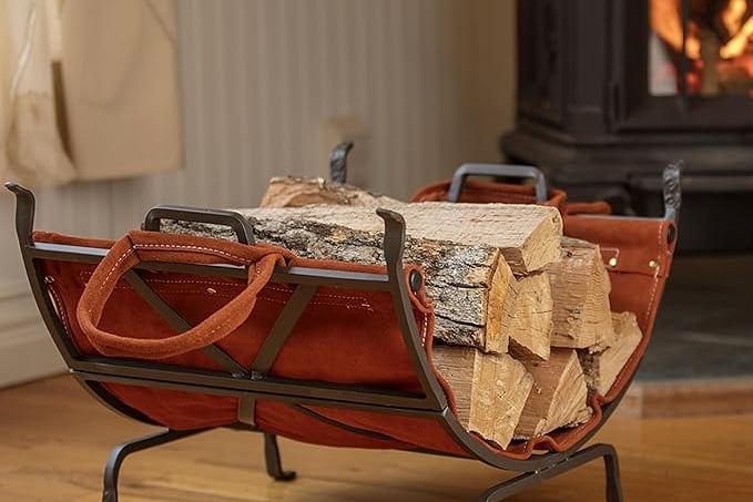 Old World Firewood Basekt