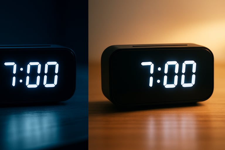 Hora para dormir e acordar