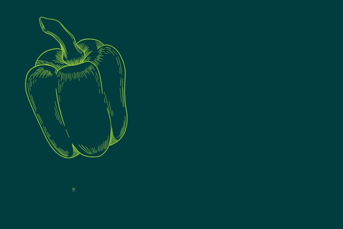 a green bell pepper