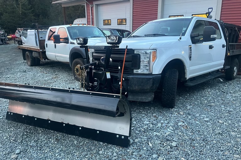 A maple ridge plow truck