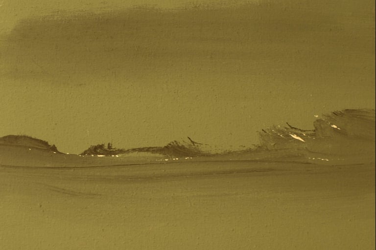 Jaï - Acrylique sur toile "Du vague à l'âme"-33x41cm VENDU - Collection "Les grands Espaces " 2025