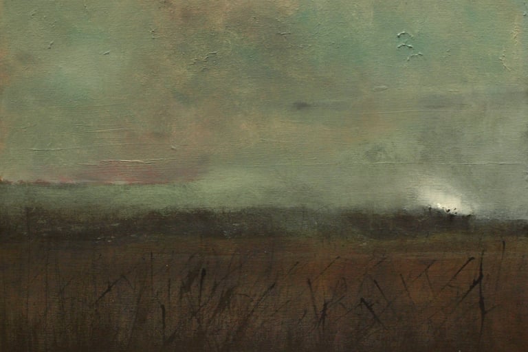 Jaï - Acrylique sur toile "Fleurs du silence" 65x50cm VENDU - Collection "Les grands Espaces " 2025