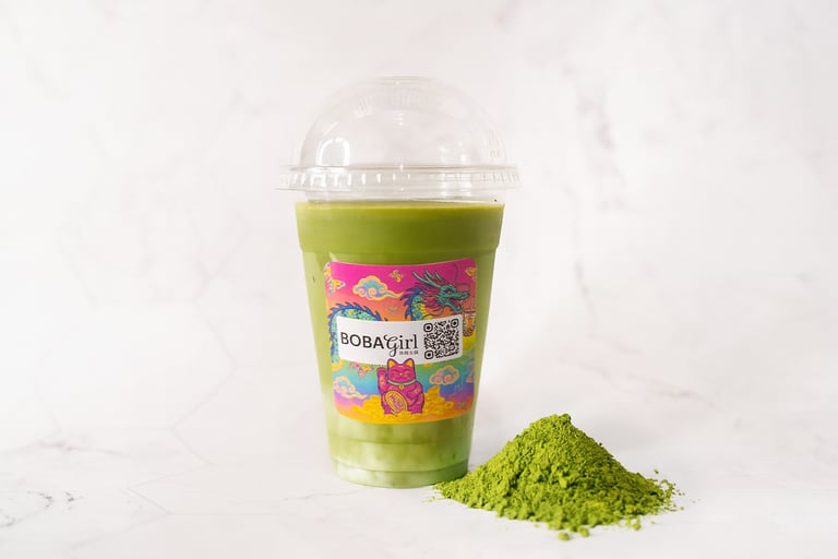 Boba Girl Match Green Tea