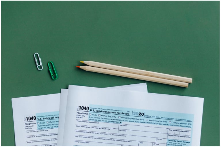 image of tax forms
