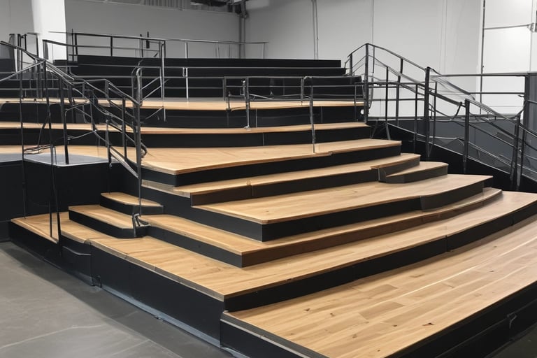 a group of people watching a video on a large screen