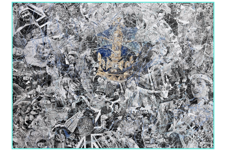 Homage to Queen Elizabeth - Art by Frankie - Textured Magical art