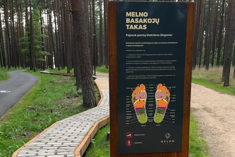 Melno takas, nemokamas Melno Basakojų takas, Vytauto gatvė