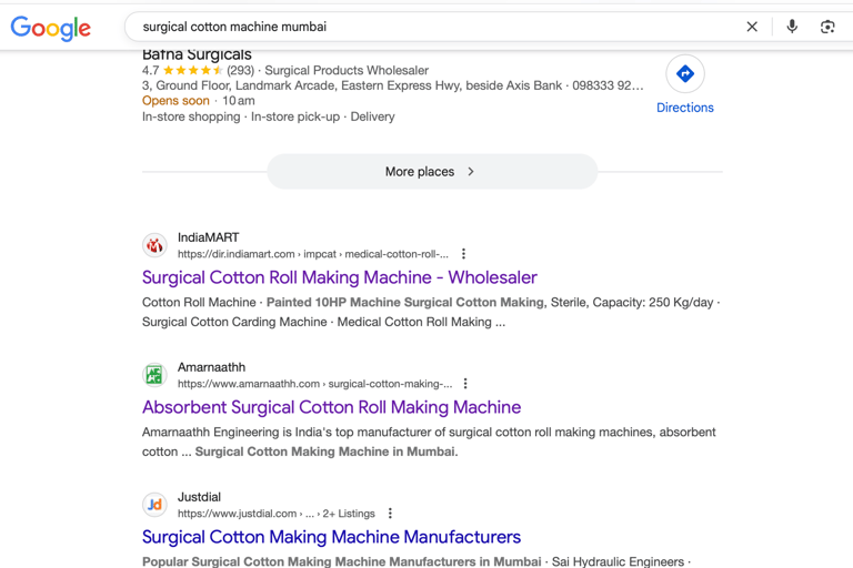 surgical cotton machine ranking in South Africa – Amaranaathh Engineering global SEO success - dhana