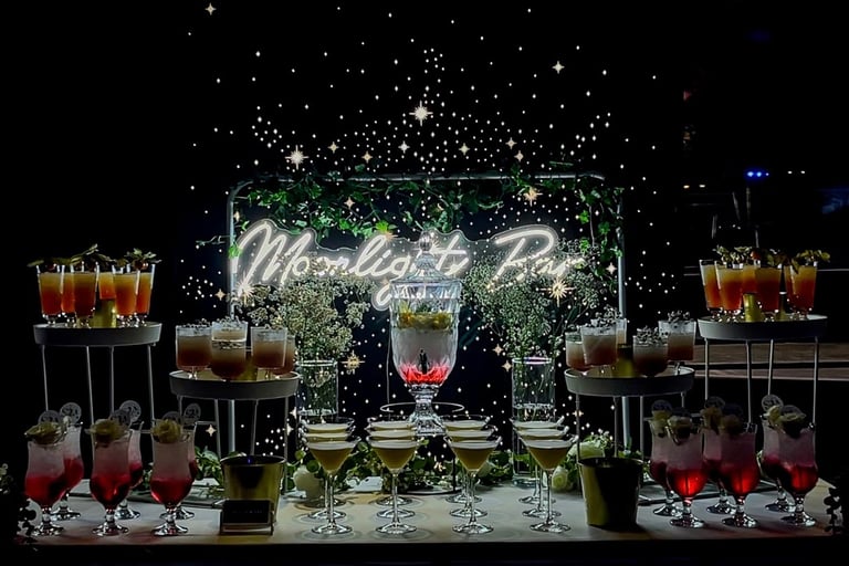 C’est un vin d’honneur mariage de cocktails