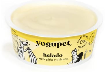 Yaourt glacé pour chien coco, ananas, banane