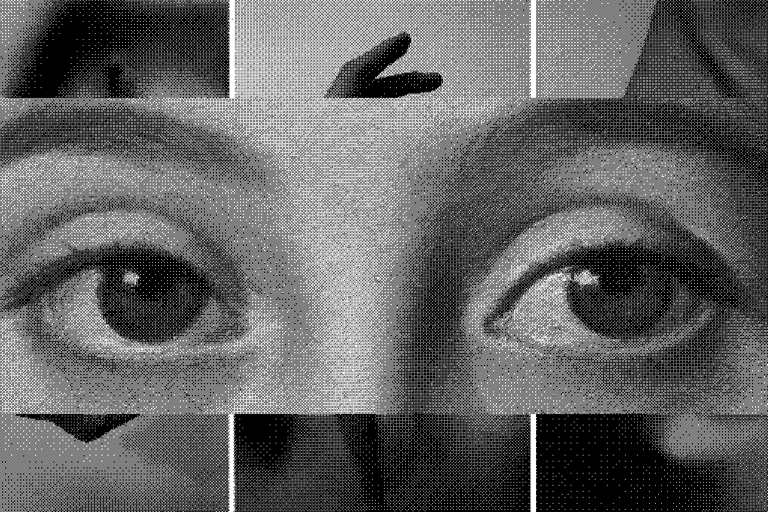 Collage diseñado por el fundador Santiago R M- OJOS DE UNA DAMA 