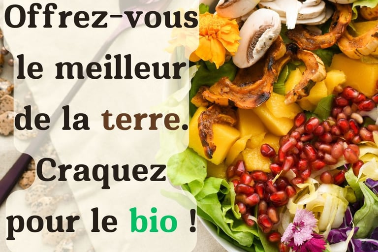 slogan publicitaire nourriture bio