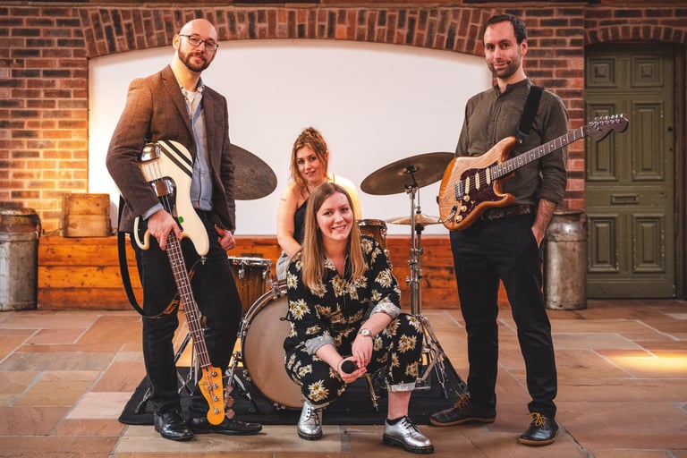 Perfect wedding and party band with singer drums and guitars
