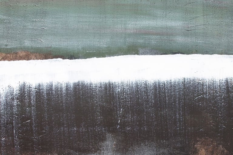 Artiste Jaï - Acrylique sur toile "Rêves décalés numéro2" 100x73 cm- Collection "Les grands Espaces " 2025