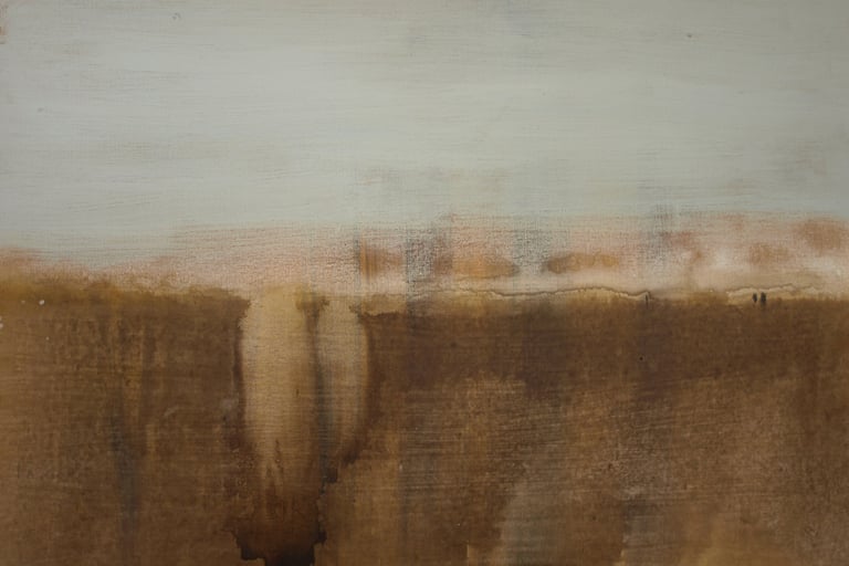 Jaï - Acrylique sur toile "Mémoire" 65x92cm - Collection "Les grands Espaces " 2025